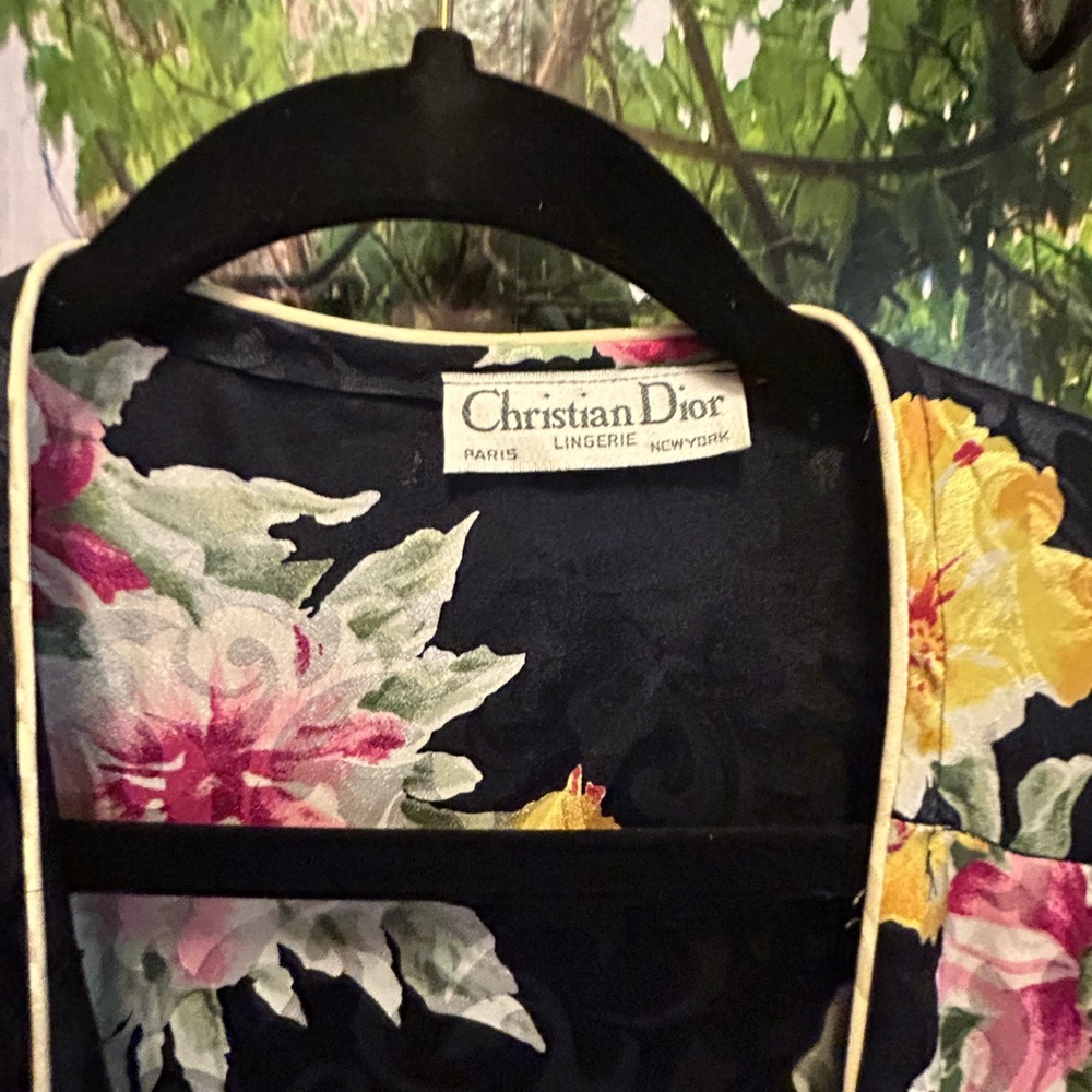 CHRISTIAN DIOR Lingerie | silk Floral Nightshirt petite - Picture 12 of 12